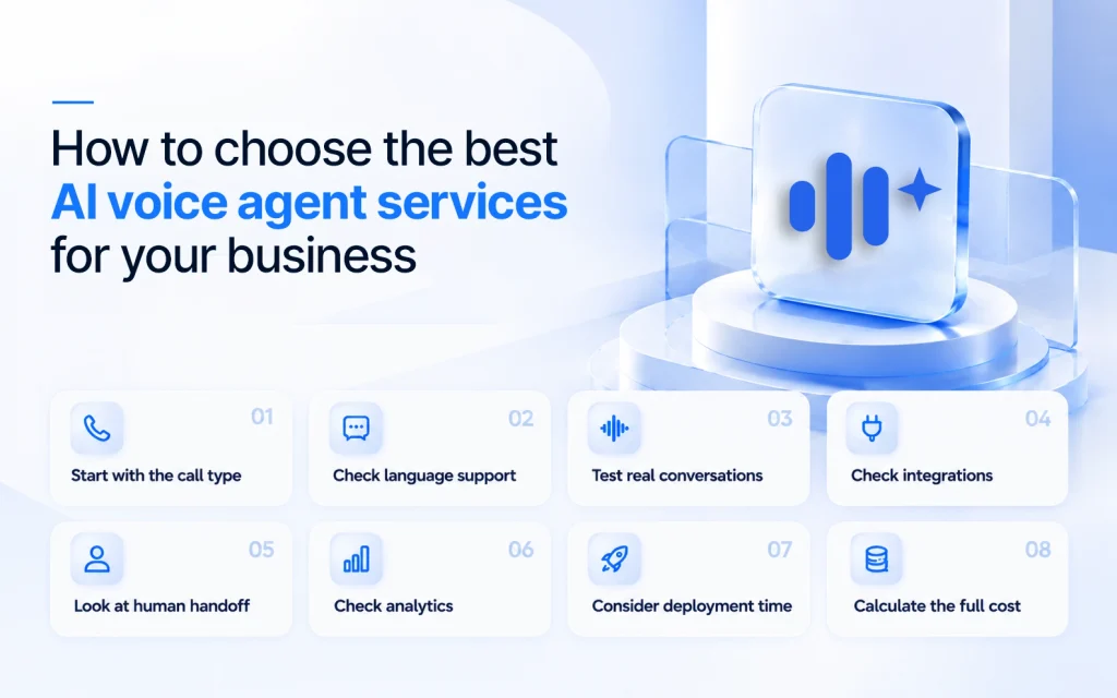How to choose the best AI voice agent services for your business
