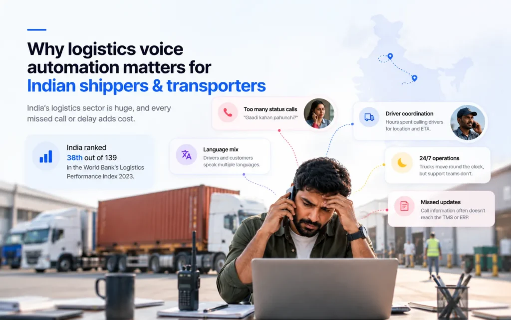 Why logistics voice automation matters for Indian shippers & transporters