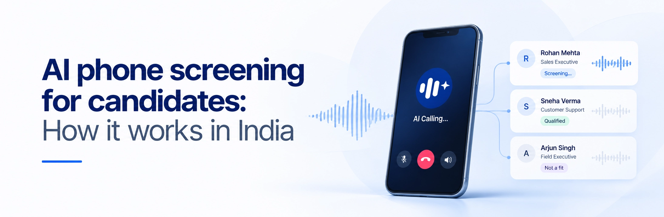 AI phone screening for candidates: How it works in India